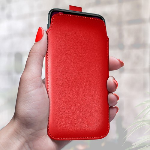 Leder zuglasche flip case - pu,