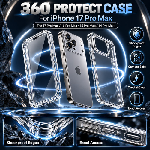 Clear 360 case - clear,